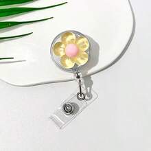 1/2/7 chiếc Giá đỡ huy hiệu hoa 5 cánh có thể thu vào, Kẹp thẻ ID hình hoa nhựa dễ thương có thể mở rộng, Giá đỡ thẻ y tá, Dây đeo cho bác sĩ, y tá, sinh viên, bé gái, Cuộn dây đeo huy hiệu ID công việc - Nhiều màu - Xem 17