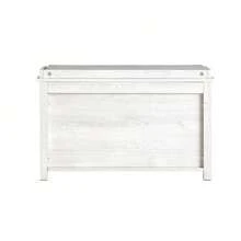 SoBuy Hallway Shoe Bench Shoe Rack Shoe Cabinet With Flip-Drawer And Seat Cushion Vintage White W80 X D30 X H50cm FSR161-W - 白色 - 查看 7