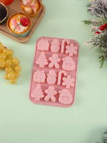 1 件圣诞树圣诞老人雪人硅胶模具巧克力，多功能烘焙和甜点模具，适用于 DIY 糕点、慕斯等 - 非常适合圣诞节 DIY 模具、圣诞装饰礼物圣诞节圣诞装饰品圣诞睡衣圣诞礼物圣诞装饰 - 彩色 - 查看 8