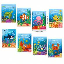DIY Coloring Book - Underwater World & Marine Life, Creative Educational Activity Book With Various Interesting Ocean Creatures, Ideal For Art Creation, Stress Relief, Relaxation, Learning, And A Great Gift For Ocean Enthusiasts - Multicolor - View 6