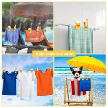 1pc Beach Towel Clip , Crocodile , Beer Bottle , Clownfish LeisureChair Towel Clamp , Large Plastic Clothes Clip , Prevent Towels FromBeing Blown Away , Suitable For Use On Beaches , Holiday SwimmingPools , Cruise Ships , And Terraces - Yellow - View 7