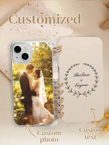 1pc Personalized Double-Sided Photo Notebook/Phone Case For Valentine's Day, Couples, Kids, Pets, Compatible With IPhone 16 Pro Max/16 Plus/16 Pro/16/11/11 Pro Max/12/12 Pro/12 Pro Max/13/13 Pro/13 Pro Max/14/14 Plus/14 Pro/14 Pro Max/15/15 Plus/15 Pro/15 Pro Max/7/8 Plus/XR/XS Max/X