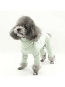 Ropa para perros de felpa sólida multicolor, mono de 4 patas, mono casual cómodo adecuado para perros pequeños como Teddy, Pomerania, Yorkshire Terrier, Maltés, para todas las estaciones