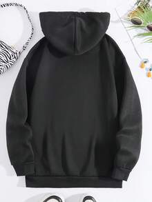 Sudadera con capucha de corazón de orgullo GBT para mujeres - Sudadera cómoda con cordón y patrones de paz, amor y orgullo, perfecta para salidas casuales y uso en otoño e invierno, ropa casual de invierno |   Sudadera de Estilo Casual |   Ajuste cómodo - Negro - Ver 2