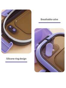 Customizable Lunch Box With Name And Photo (Fork And Spoon Included), Suitable For Adults Or Children, 3 Compartments, And Includes Cutlery. Microwave And Dishwasher Safe, Perfect For Back-To-School Lunches To Avoid Confusion - Multicolor - View 7