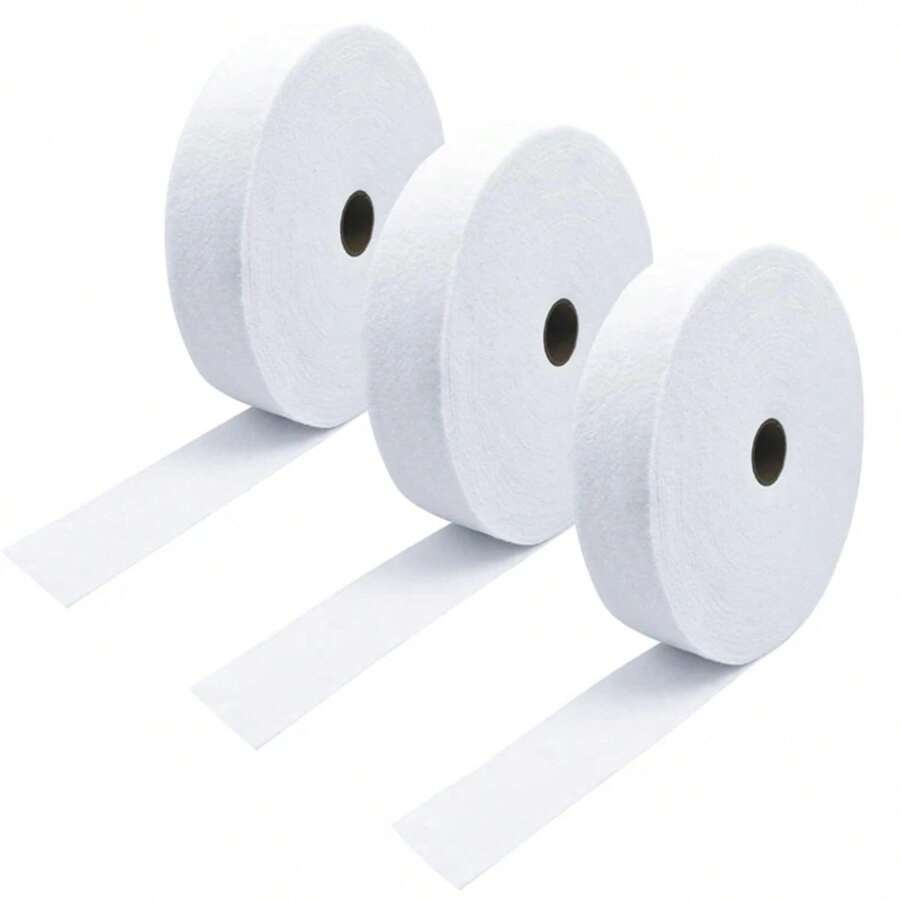 半包涤纶果冻卷地毯棉，针刺工艺，适合绗缝、缝纫和 DIY 工艺品 - 白色 - 查看 1