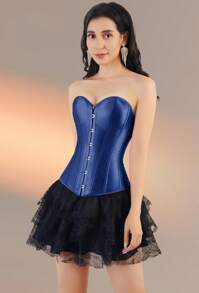 Local Shipping 2025 New  Corset Tops For Women: Plus Size Renaissance Corset - Lace Up Bustier Overbust Halloween Costume - Photo Shoot