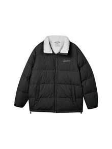 Skechers Giacca da uomo Skechers, casual alla moda, stile retrò, adatta per studenti, regali per dipendenti, pendolarismo, escursioni e attività all'aperto, modello L423U080