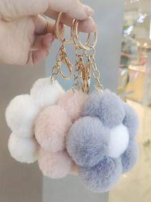 1pc Cute Creative Flower Fashionable Bag Mobile Phone Key Rings Daily Use Commuting And Dating Fashionable For Men And Women Gift Decor Present Valentines Car Women Key Chain Charms Cute Keychain School Supplies Teacher Gifts Back To School Teacher - Multicolor - View 1