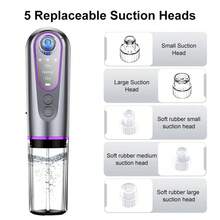 Elektrisches kleines Blasen-Mitesser-Entferner USB Wasserzyklus Porenreinigungs-Gerät Vakuum-Sauggesichtsreiniger-Werkzeug 500mAh
