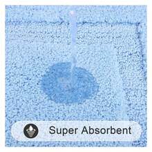 Bathroom Rugsof 3, Non Slip Bath Mats Washable - Soft Absorbent Shower Rugs Runner For Tub Floor & Toilet - Yellow - As Picture 425 - View 2