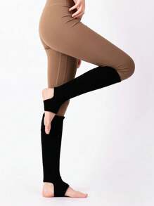 Women Ballet Leg Warmers Knitted Stirrup Leg Warmers For Women Winter Extra Soft Long Legwarmers For Yoga Dance, Cozy - Multicolor - View 5