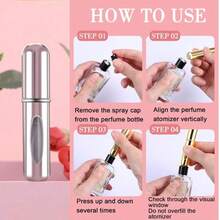 4PCS Portable 5ml Mini Perfume Spray Bottle, Perfume Bottle Reusable Perfume Spray Bottle, Perfume Pump Box, Empty Perfume Bottle Suitable For Travel And Going Out Storage Containers