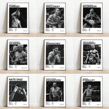 1 件无框流行黑白 U-终极格斗冠军赛 UFC 海报帆布印刷画墙面装饰健身房装饰 - 彩色 - 查看 2
