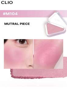 Clio K-Beauty Essential Blush - TAP Powder Blush, Fine Powder Texture, Smooth Formula, Natural Matte & Pearlescent Finish, Radiant Glow, Easy To Apply, Non-Greasy, Travel-Friendly, Blendable, Suitable For Lip & Cheek Makeup, Korean Makeup Style - M104 MUTRAL PEACE - View 2