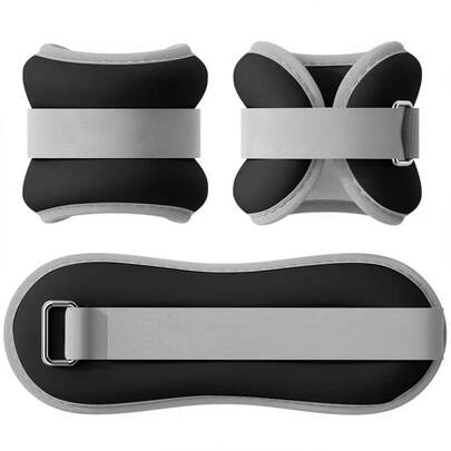 2 Piezas pesas polainas Rosas para ejercicio de 2kg Cada Una Total de peso 4kg Para Tobillos