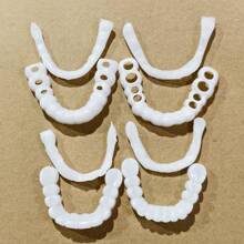 2件套微笑牙齿美白装饰套装,第二代,万圣节易用型 - 白色 - 查看 9