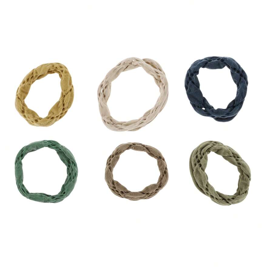Hair Rope Hair Hair Ties For Women 6pcs Set - Multicolor Style 3 - View 1