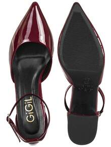 Women's Pumps GiGiL Pointed Toe Thick Heel Salomé Classic Fashion - Đỏ - Xem 4