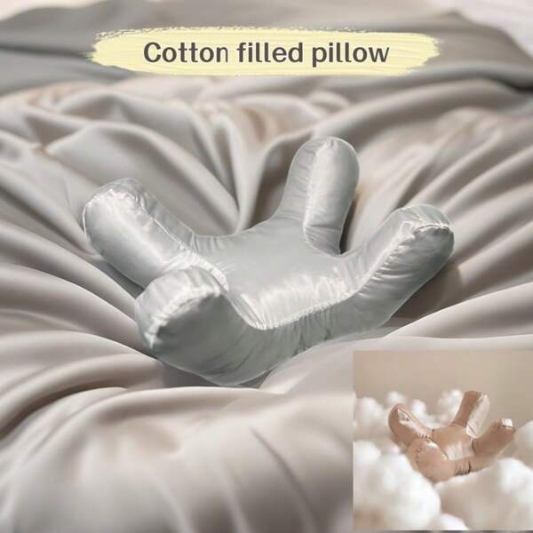 1 pieza Reposacabezas de cuello relleno de algodón, cojín ultra suave y antihielo, almohada en forma de U antiarrugas, almohada para siesta de oficina para un sueño profundo