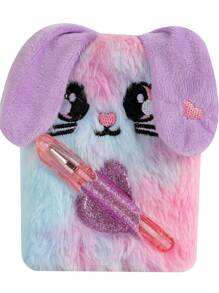 1 st barns söt katt och hund mini anteckningsbok med pennficka bärbar liten dagbok student presentbok