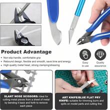 13pcs/19pcs/29pcs Model Building Tool Kit, DIY Model Assembly Auxiliary Tool Set, Modeler's Basic Tool Craft Kit, Suitable For Toy Model Building, Architectural Model, Toy Car Model Construction Tool Set - Multicolor - View 9