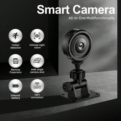 Reletech 1080P 풀 HD 보안 카메라 C8 | 야간 투시경 및 동작 감지 | 양방향 오디오 + 실시간 알림 | 즉각적인 동작 감지 | 앱을 통해 언제 어디서나 제어 | 실내/외