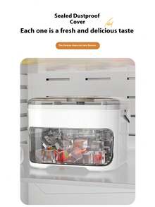 2件装家用易脱模速冻一键按压冰格冰块模具家用制冰盒储存冷冻冰块模型