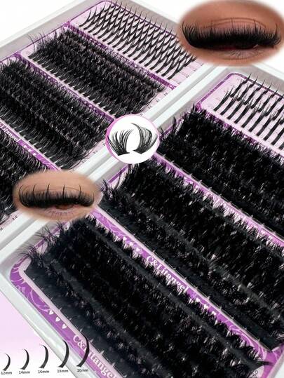 20 Rows 10-20mm D/DD Curly Spike Lash Clusters + 60D 80D 100D/120D 140D 160D Manga Eye Lash Clusters 0.07 Anime Cluster Eyelash Extensions Clusters Lashes Lash Spikes Fairy Lash Clusters With Spikes Individual Lashes For Beginners, Reusable, Suitable For Parties, Weddings, Dates, Halloween And Daily Wear Lash Clusters,Eye Lash Clusters,Individual Eyelashes,Lashes,Fake Lashes