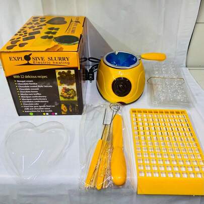 Chocolateera Eléctrica para Fundir Chocolate DIY Utensilio de Cocina para Hornear Pasteles Sartén de Chocolate Calentamiento Eléctrico Herramienta de Repostería Profesional