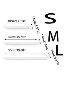 1 pieza Estantería montada en la pared, estantería de pared para sala de estar, tabique de una sola pieza para dormitorio y mesita de noche, estantería de pared, tablero de madera para exhibición, adecuado para pared, estantería colgante de pared para baño, estantería de exhibición de madera moderna