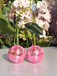 Kirsch Discokugel Dekoration für Wand und Zuhause, hängende Kirsch Discokugel, rosa Frucht Disco Dekoration (rosa), perfektes Geschenk für Geburtstag, Abschluss, Weihnachten, Weihnachtsdekoration, Halloween, Schlafzimmerdekoration