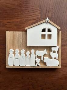 Set de 3 moldes de silicona para hacer adornos de oración, molde sencillo para decoración del hogar, molde de yeso para manualidades, molde de resina epoxi para fundición - Blanco - Ver 4
