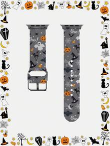 1pc Soft Elastic Breathable Wristband Replacement Strap, Compatible With Samsung, Garmin, Honor Smartwatches, Apple Watch 38mm 40mm 41mm 45mm 44mm 42mm 49mm, Fashionable Casual Multi-Color Silicone Band Compatible With Apple Watch Ultra SE/10/9/8/7/6/5/4/3/2/1, 1pc Soft Elastic Breathable Floral Wristband Replacement Strap Compatible With Apple Watch