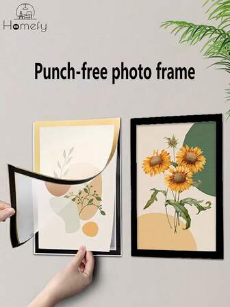 磁性相框、照片墙、海报展示、艺术画展示、画框，易于安装，无需打孔