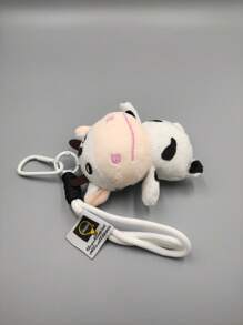 1 件女士迷你牛皮包饰物、钥匙扣 - 黑與白 - 查看 2