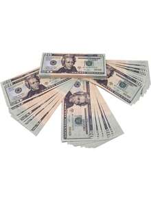 100 Pieces/Set Of Prop Coins, Realistic $20 Replicas, Suitable For Movie And Video Shooting, Board Games, Magic, Birthday And Wedding Party Decoration Atmosphere, Party Game Event Props, Ideal Gifts For Halloween And Thanksgiving Holidays - Multicolor - View 3