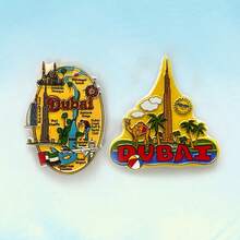 1 件树脂哈利法塔冰箱贴，迪拜纪念品礼物，旅行收藏冰箱装饰 - 彩色 - 查看 3