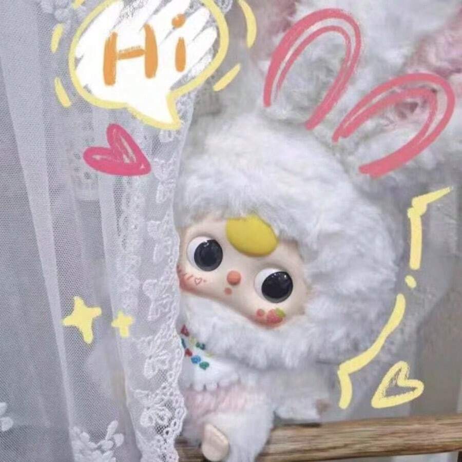 3-Year-Old Lili Rabbit Town Series 3-Year-Old Doll Figurine, Doll Plush Doll Ornament, Holiday Gift, Birthday Gift For Girls - Multicolor - View 1