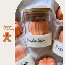 Halloween Kürbis duftende Kerze im Glas, luxuriöse Nischenkerze, Geburtstagsgeschenk, Heimdekoration, Ornament, Kerze, Hochzeitsdekoration, ideales Geschenk