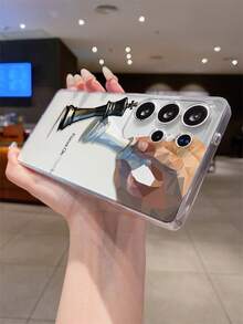 1pc Chessboard & Letter Patchwork Transparent Shockproof TPU Phone Case, Compatible With IPhone XS/XS Max/XR/11/12/13/14/15/16 Pro/Pro Max/14/15/16 Plus, Nothing, Pixel, INFINIX, Redmi Series, Can Be Given As Holiday Gift To Partner And Friends - Multicolor - View 8