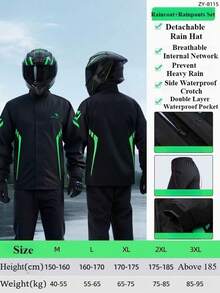 New Thickened Adult Portable Hooded Poncho Raincoat ,Motorcycle Raincoat Riding Fashion Rain Coat Thickened Rain Coat & Rain Pants Set Waterproof And Windproof Rain Jacket For Outdoor Activities Rain Coat For Men And Women Rain Poncho Wear-Resistant & Anti-Riot Rain Jacket Rain Poncho Multi Functional Rain Coat Cycling Traveling Climbing Breathable Rain Coat . Insulation,Galentines,Puppy,Carnival,Party Decorations,Spring Summer Picks,Brides Maid Gifts,Room,Bedroom Deccor,Bedroom Deccor,Beach,Travel,For Men,For Women,Vacation - Multicolor - View 18