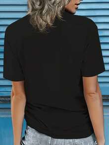 Women T-Shirts - Black - View 2