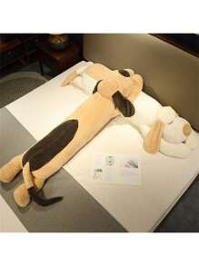 可爱的 100 厘米/130 厘米长狗毛绒玩具 - 柔软蓬松的毛绒动物，是送给狗爱好者的完美礼物，也是很棒的儿童房间装饰、特别的生日礼物、节日礼物、派对礼物、感恩节礼物、圣诞节礼物、情人节礼物 - 彩色 - 查看 3