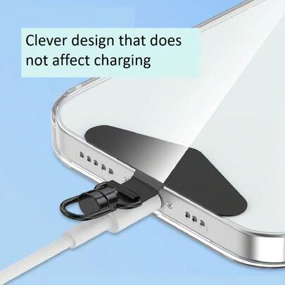 Pegatina de cordón para teléfono de acero inoxidable con rotación 3D, almohadilla multifuncional