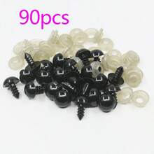 200PCS/10mm Plastic Eyes With Washers, Stuffed Crochet Eyes, Plastic Crochet Eyes Black Eyes, For Crochet Crafts, DIY Crafts