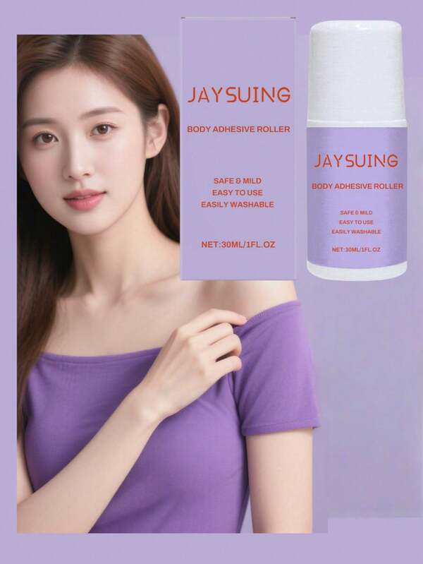Jaysuing 30ML Anti-Exposure Ball Glue Is Non-Slip And Leak-Proof, Gentle And Suitable For Daily Wear. It Can Prevent Exposure Of T-Shirts, Dresses, Front Necklines, Suspenders, Shirts, Easy To Clean And Portable.