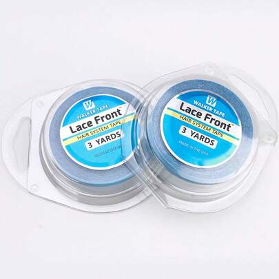 3/12 jardas Fita Adesiva para Peruca Frontal de Renda 0,8cm Impermeável Adesivo Forte Fita Adesiva Dupla Face para Perucas de Renda Fitas de Suporte para Perucas Frente de Renda para Extensões de Cabelo