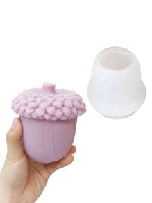 Molde de silicona en forma de piña para manualidades DIY, molde 3D de piña y avellana para velas aromáticas, jabón, resina y decoración del hogar