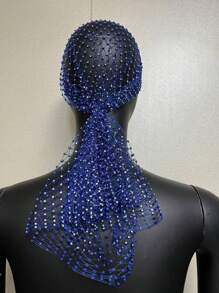 1 pezzo Fascia per capelli, reggicoda alla moda con strass, accessorio elastico per capelli